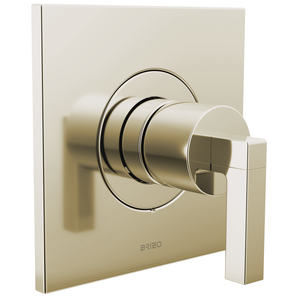 Brizo Frank Lloyd Wright Bath Collection by Brizo Sensori Thermostatic Valve Trim - Less Handle - Complete Kit - Brilliance® Polished Nickel