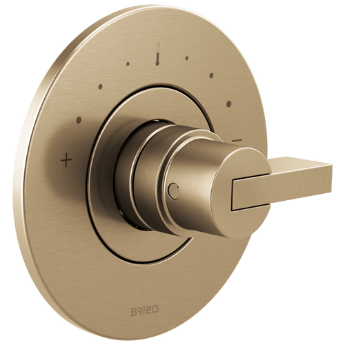 Brizo Litze Sensori Thermostatic Valve Trim - Less Handle - Complete Kit - Brilliance® Luxe Gold®
