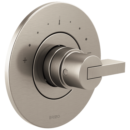 Brizo Litze Sensori Thermostatic Valve Trim - Less Handle - Complete Kit - Brilliance® Luxe Nickel®