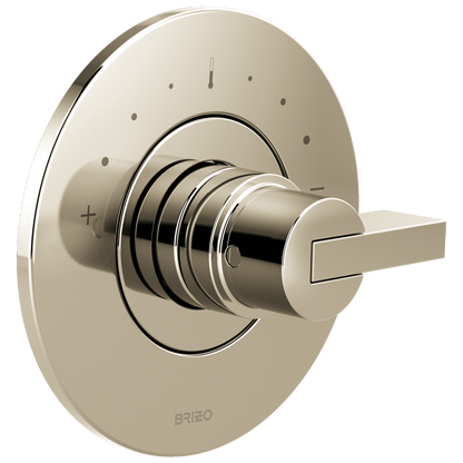 Brizo Litze Sensori Thermostatic Valve Trim - Less Handle - Complete Kit - Brilliance® Polished Nickel