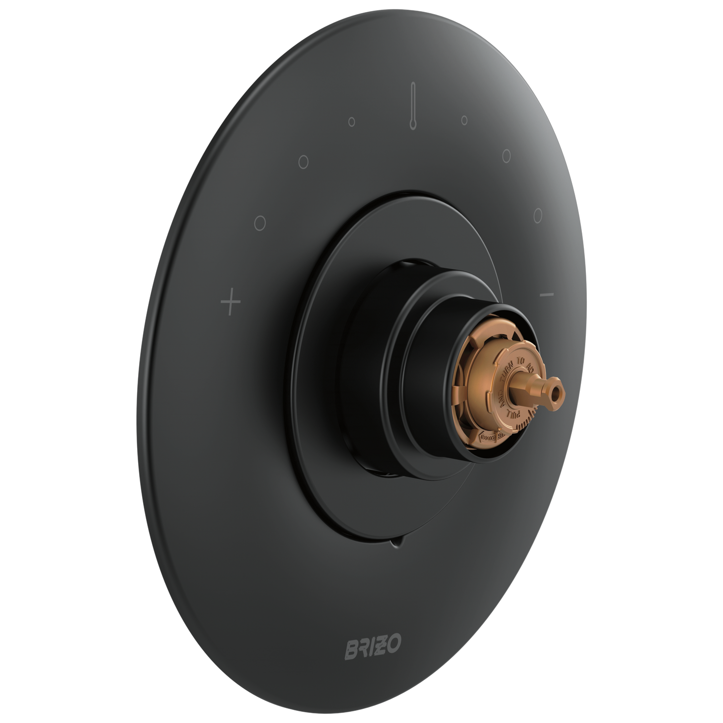 Odin Sensori Thermostatic Valve Trim - Less Handle - Matte Black