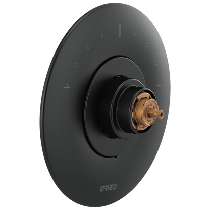 Odin Sensori Thermostatic Valve Trim - Less Handle - Matte Black