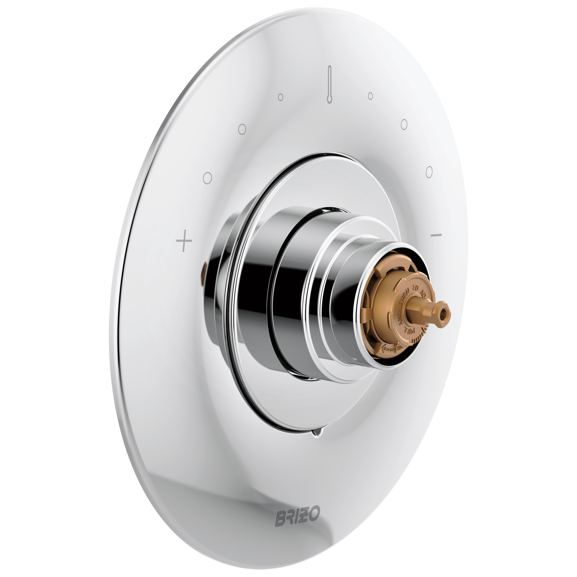 Odin Sensori Thermostatic Valve Trim - Less Handle - Polished Chrome