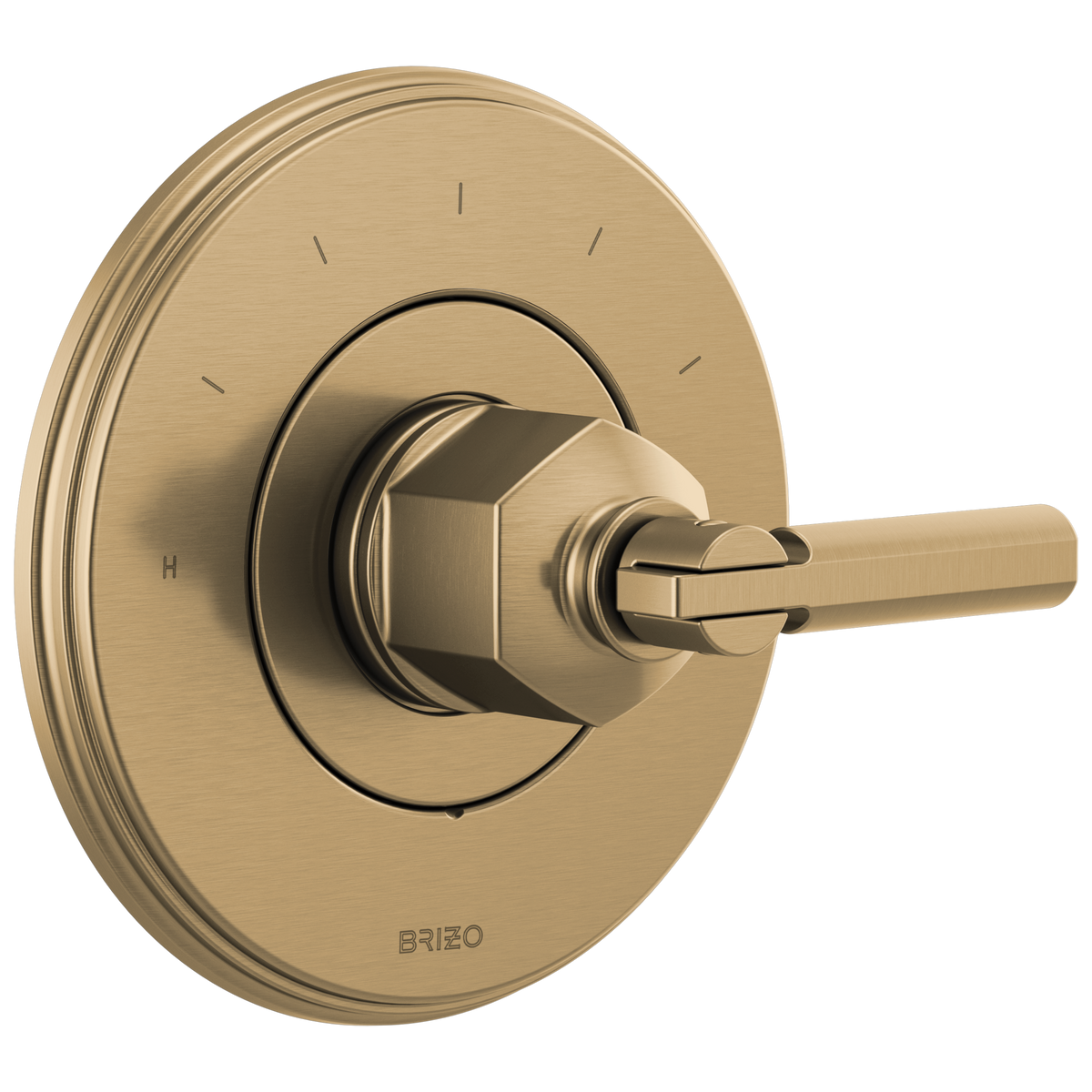 Brizo Invari Sensori Thermostatic Valve Trim - Less Handle - Complete Kit - Brilliance® Luxe Gold®