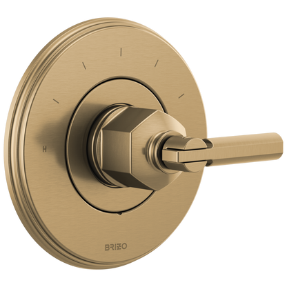 Brizo Invari Sensori Thermostatic Valve Trim - Less Handle - Complete Kit - Brilliance® Luxe Gold®