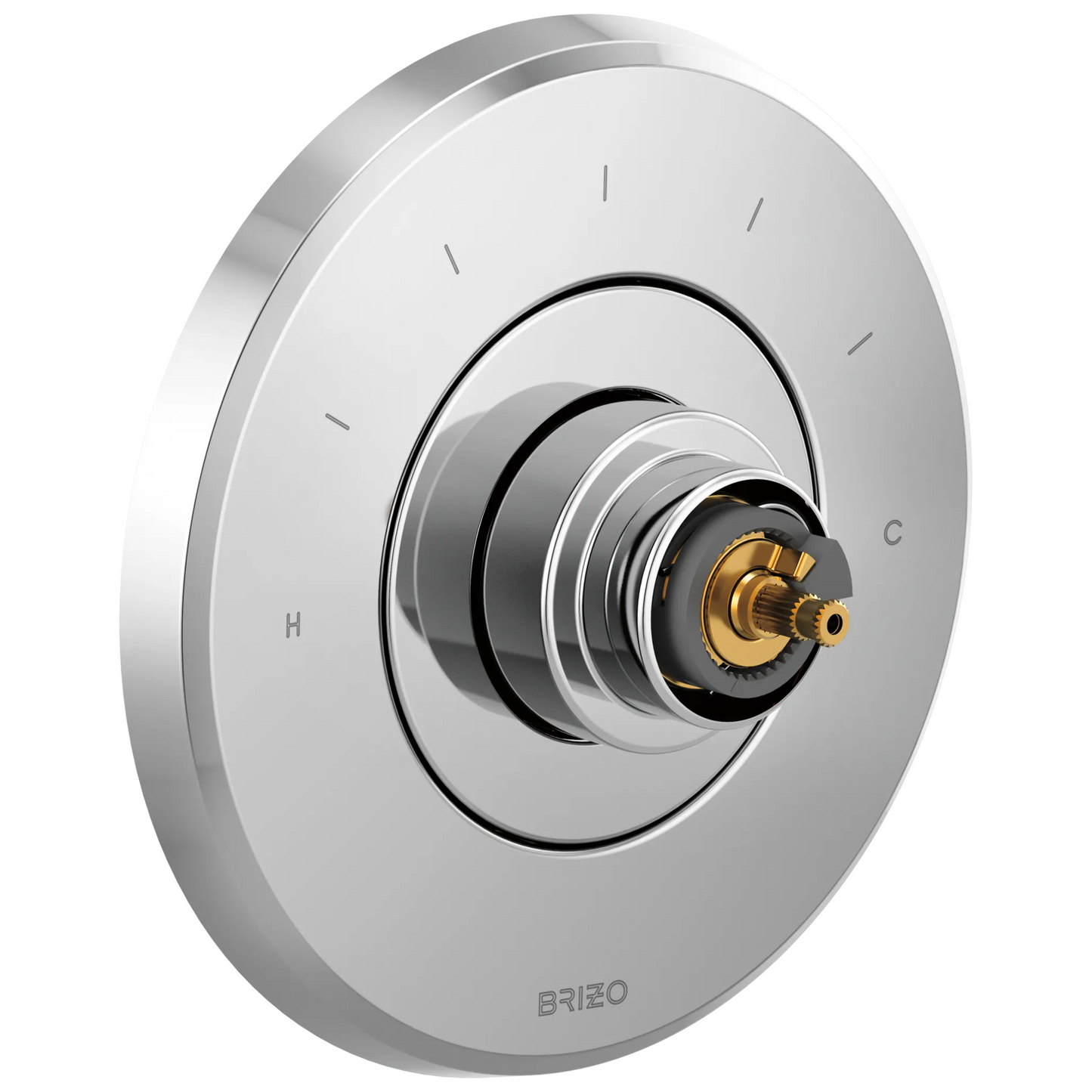 Levoir Sensori Thermostatic Valve Trim - Less Handle - Polished Chrome