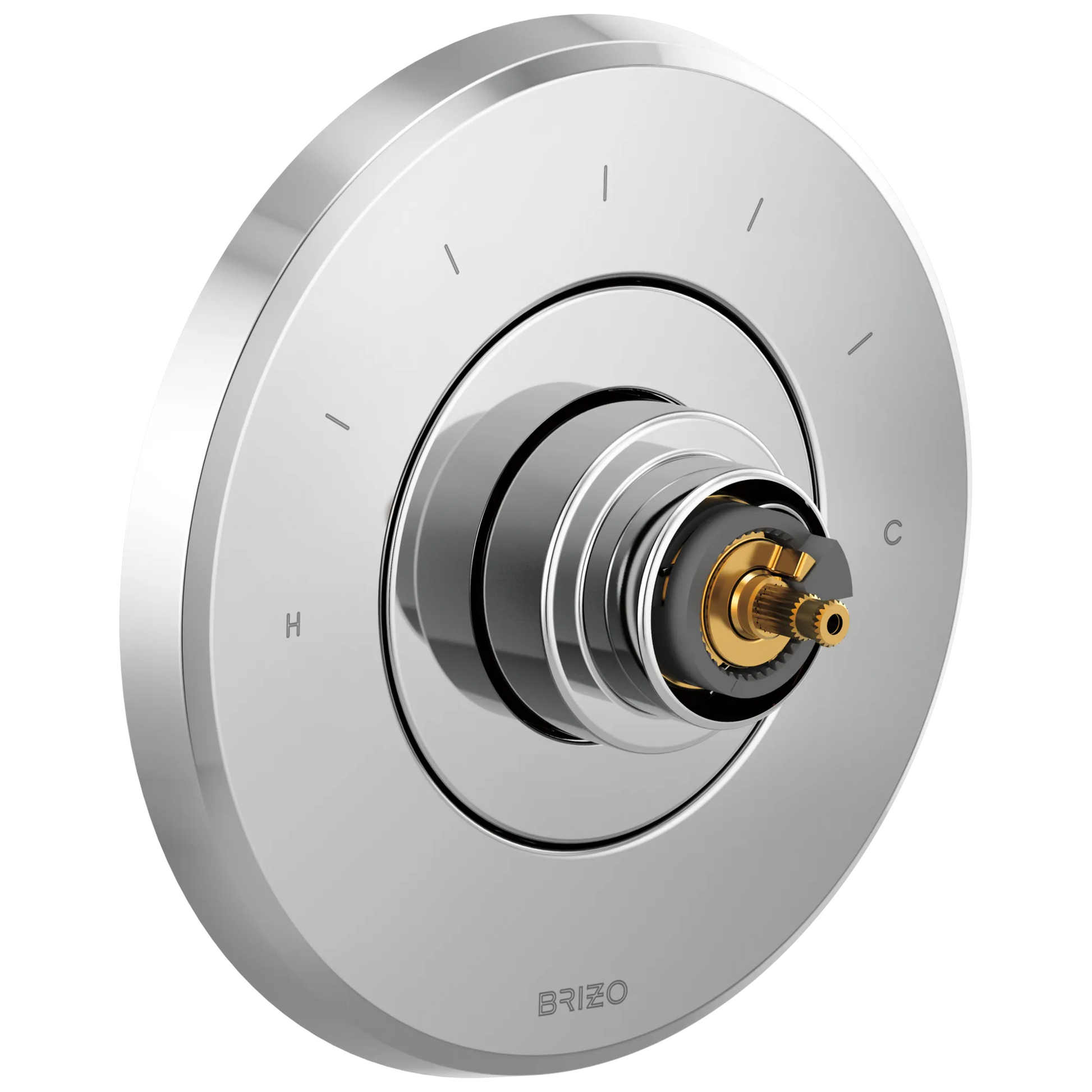 Levoir Sensori Thermostatic Valve Trim - Less Handle - Polished Chrome