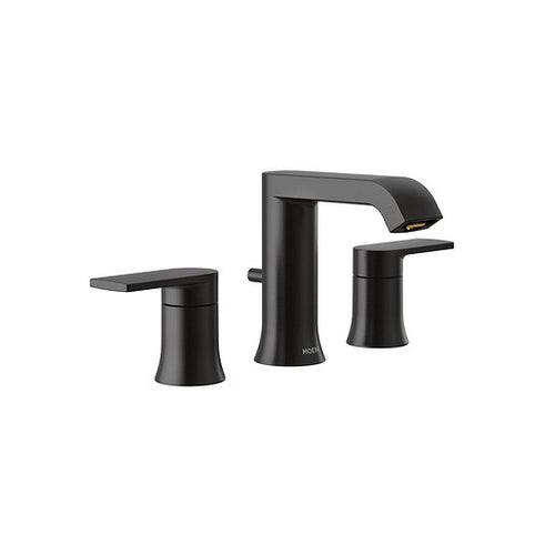 Moen Genta Chrome Two-Handle Low Arc Bathroom Faucet
