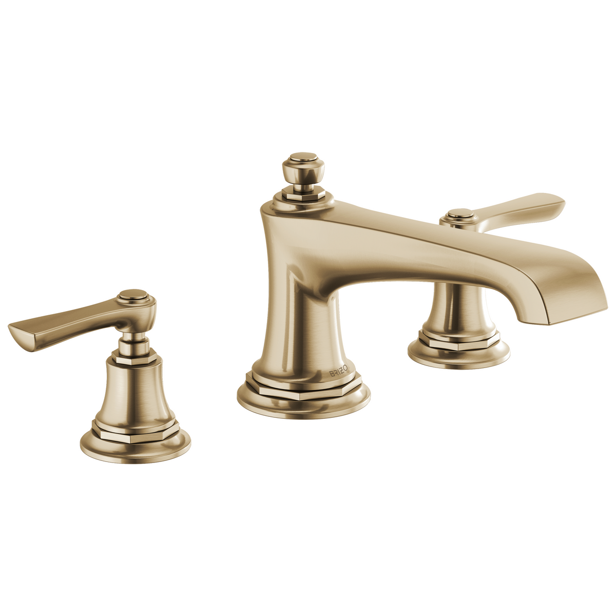 Brizo Rook Roman Tub Faucet - Less Handles - Complete Kit - Brilliance® Luxe Gold®