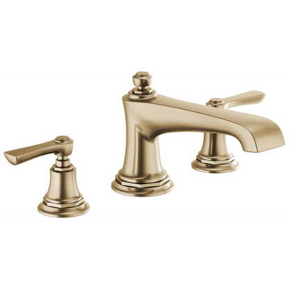 Brizo Rook Roman Tub Faucet - Less Handles - Complete Kit - Brilliance® Luxe Gold®