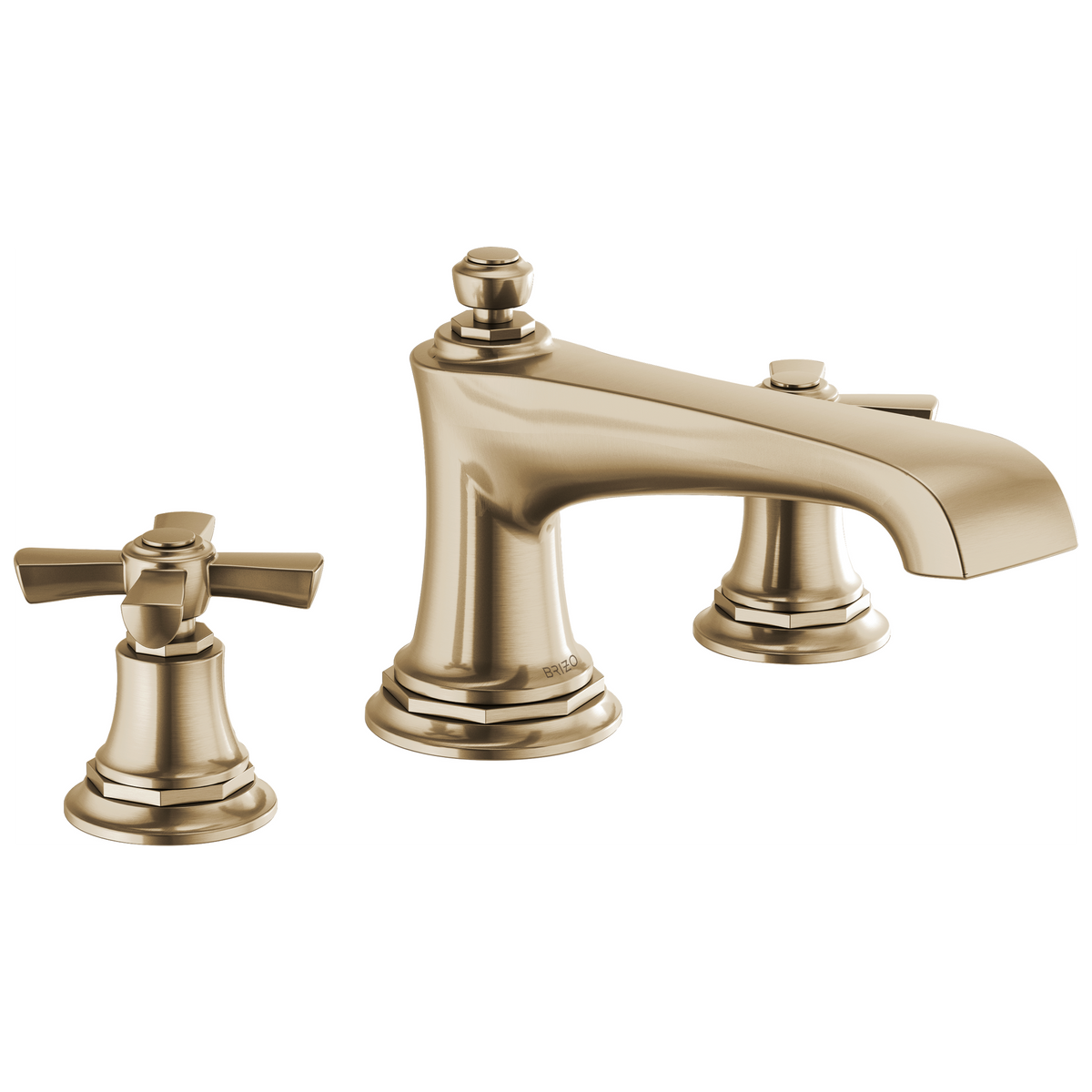 Brizo Rook Roman Tub Faucet - Less Handles - Complete Kit - Brilliance® Luxe Gold®