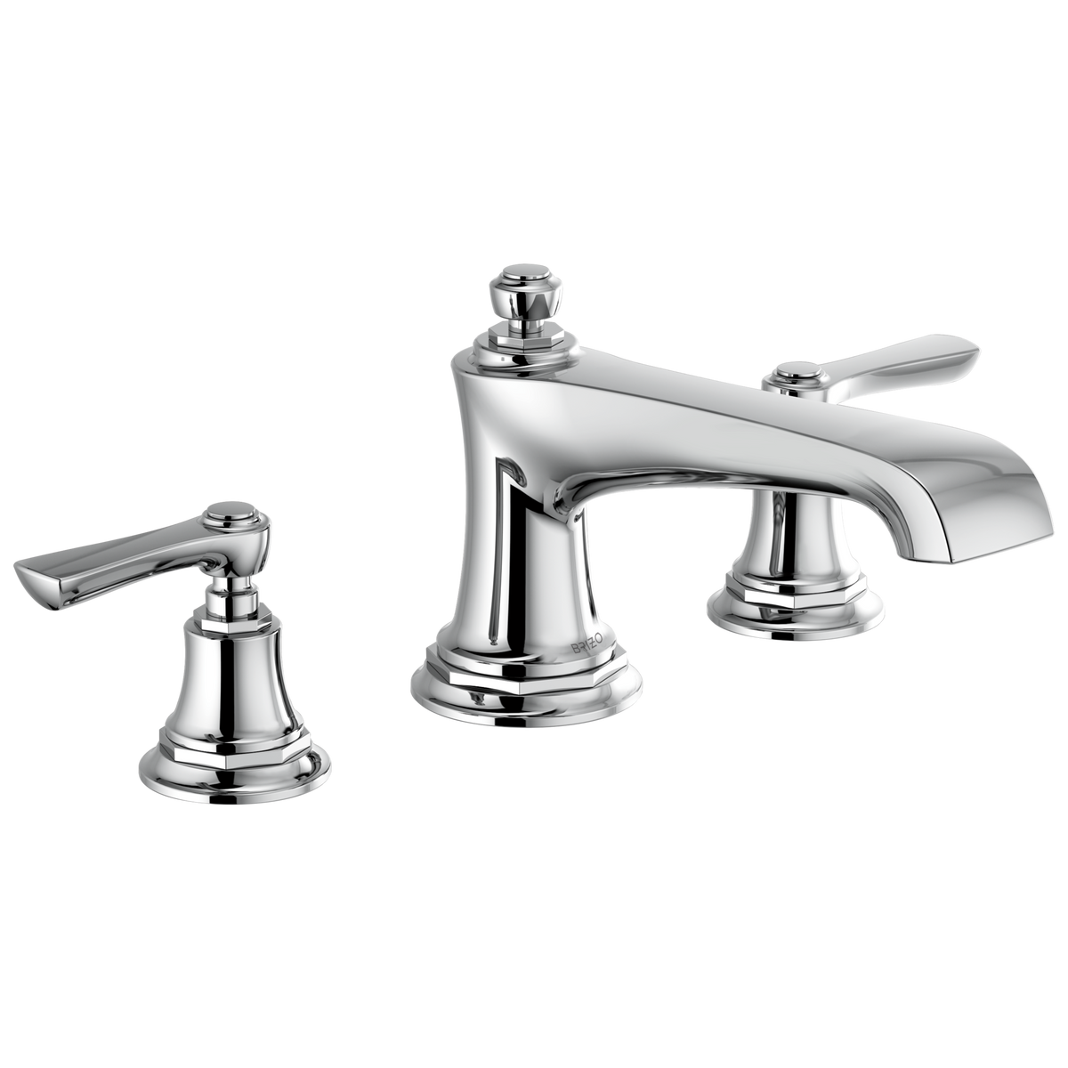Brizo Rook Roman Tub Faucet - Less Handles - Complete Kit - Polished Chrome