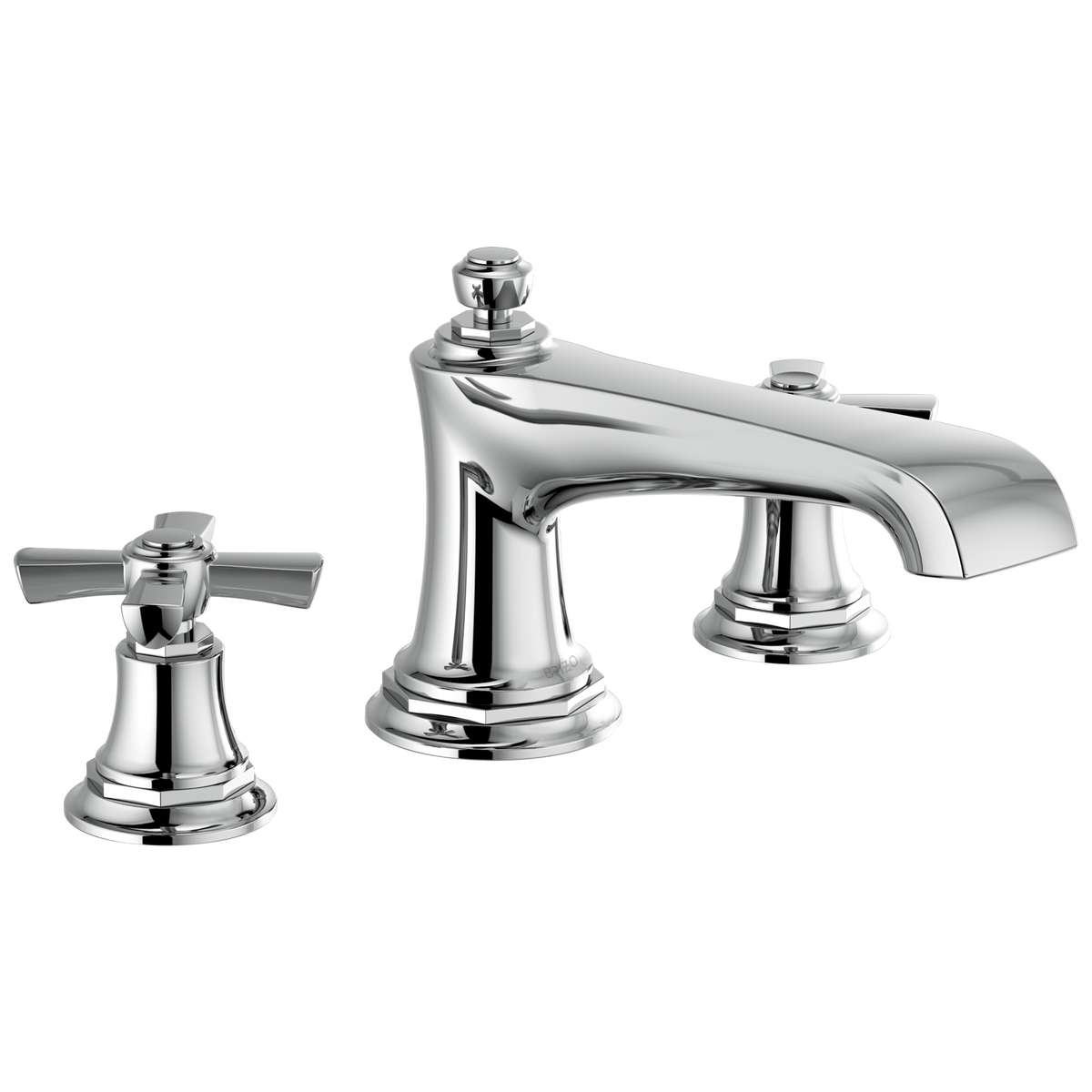 Brizo Rook Roman Tub Faucet - Less Handles - Complete Kit - Polished Chrome