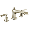 Brizo Rook Roman Tub Faucet - Less Handles - Complete Kit - Brilliance® Polished Nickel