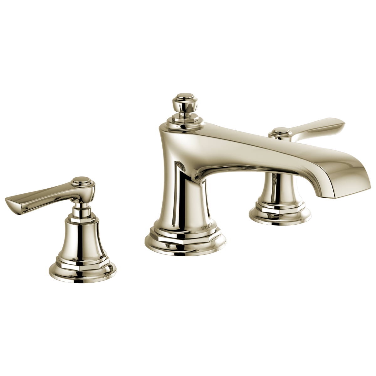 Brizo Rook Roman Tub Faucet - Less Handles - Complete Kit - Brilliance® Polished Nickel
