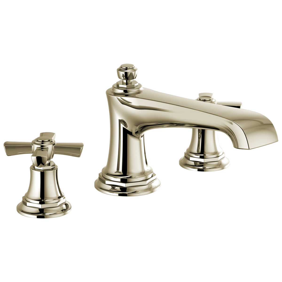 Brizo Rook Roman Tub Faucet - Less Handles - Complete Kit - Brilliance® Polished Nickel