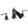 Brizo Rook Roman Tub with Channel Spout - Less Handles - Complete Kit - Matte Black / Brilliance® Luxe Nickel®