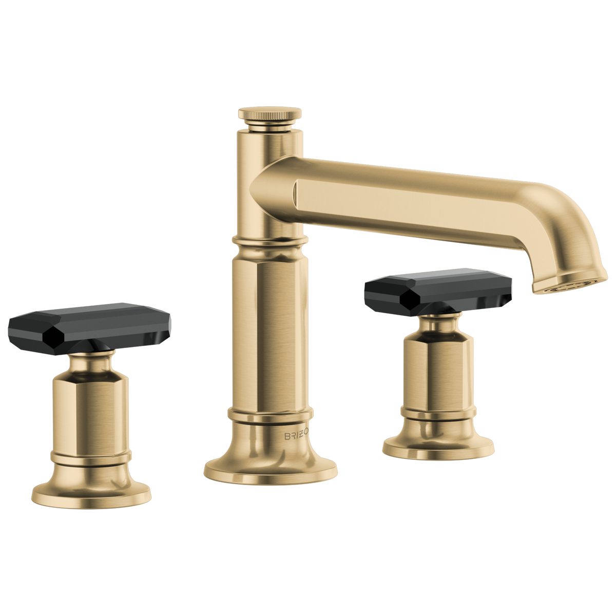 Brizo Invari Roman Tub Faucet - Less Handles - Complete Kit - Brilliance® Luxe Gold®