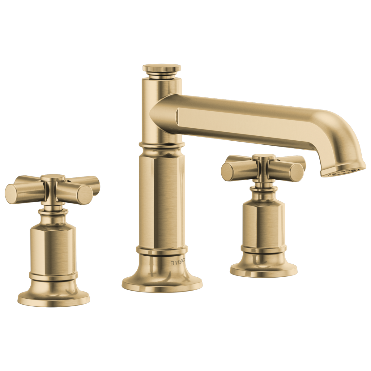 Brizo Invari Roman Tub Faucet - Less Handles - Complete Kit - Brilliance® Luxe Gold®