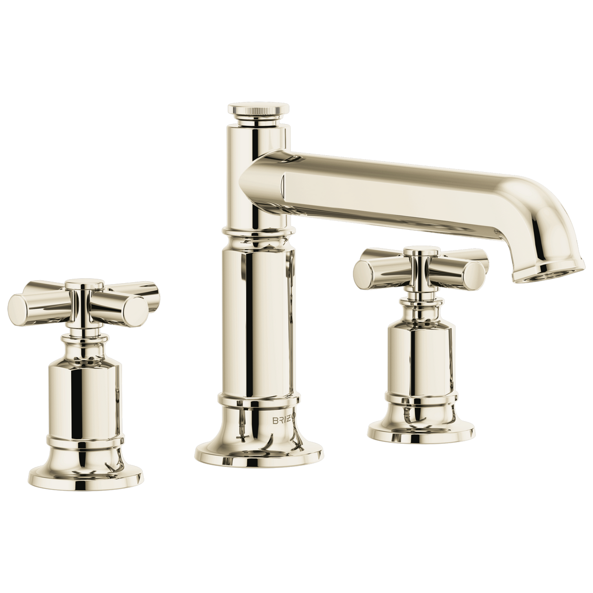 Brizo Invari Roman Tub Faucet - Less Handles - Complete Kit - Brilliance® Polished Nickel