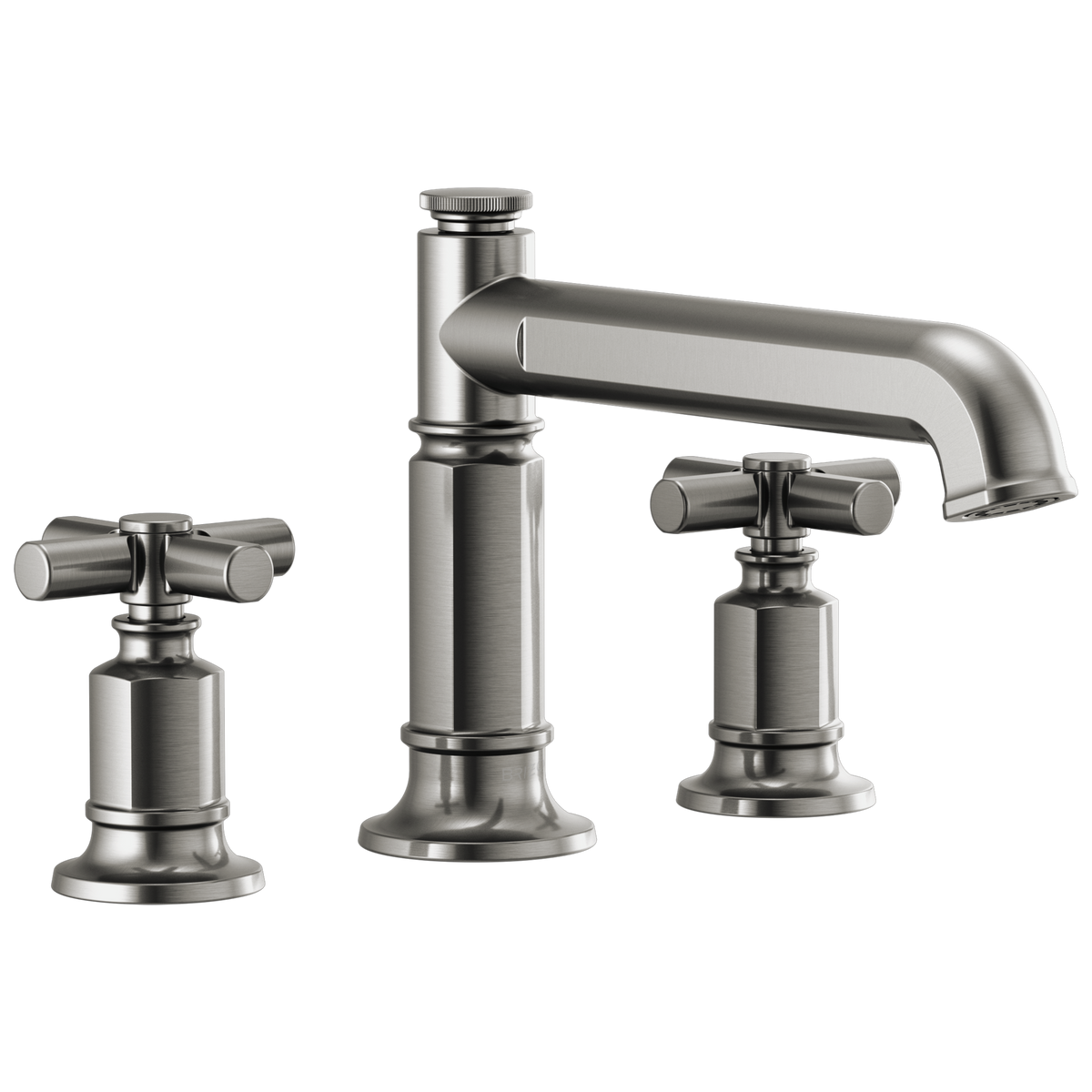 Brizo Invari Roman Tub Faucet - Less Handles - Complete Kit - Brilliance® Luxe Steel®