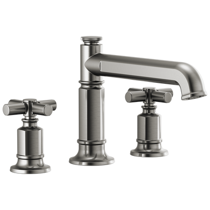 Brizo Invari Roman Tub Faucet - Less Handles - Complete Kit - Brilliance® Luxe Steel®