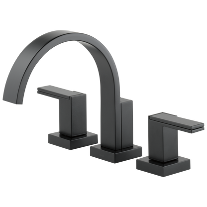 Brizo Siderna Roman Tub Faucet - Less Handles - Complete Kit - Matte Black