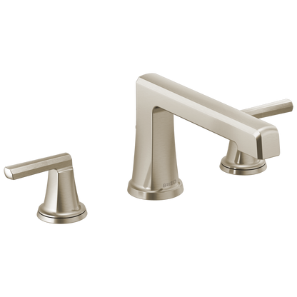 Brizo Levoir Roman Tub Faucet - Less Handles - Complete Kit - Brilliance® Luxe Nickel®