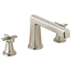 Brizo Levoir Roman Tub Faucet - Less Handles - Complete Kit - Brilliance® Luxe Nickel®