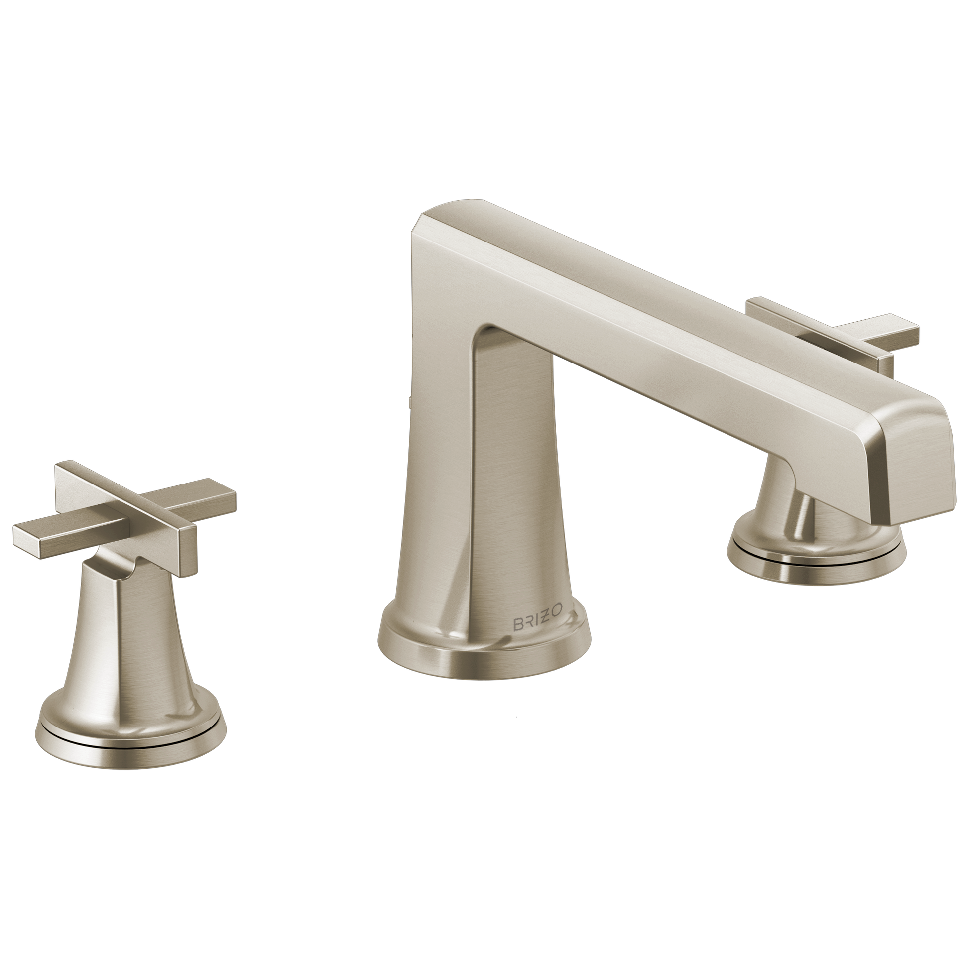 Brizo Levoir Roman Tub Faucet - Less Handles - Complete Kit - Brilliance® Luxe Nickel®