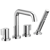 Brizo Litze Roman Tub with Handshower - Less Handles - Complete Kit - Polished Chrome