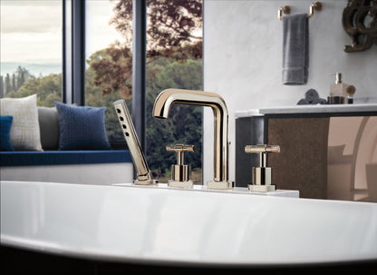 Litze Roman Tub with Handshower - Less Handles lifestyle