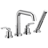 Brizo Litze Roman Tub with Handshower - Less Handles - Complete Kit - Polished Chrome