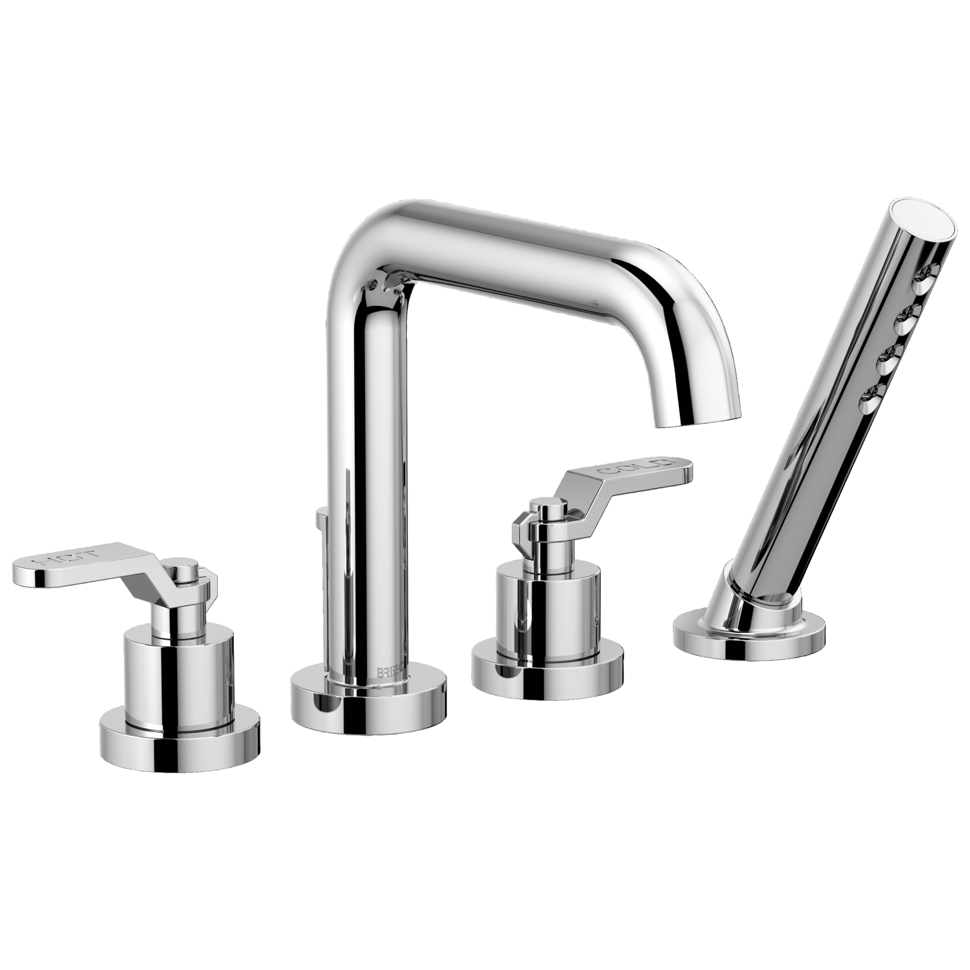 Brizo Litze Roman Tub with Handshower - Less Handles - Complete Kit - Polished Chrome