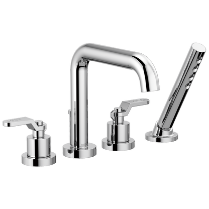 Brizo Litze Roman Tub with Handshower - Less Handles - Complete Kit - Polished Chrome