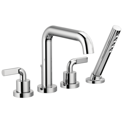 Brizo Litze Roman Tub with Handshower - Less Handles - Complete Kit - Polished Chrome