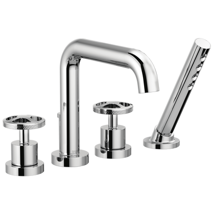 Brizo Litze Roman Tub with Handshower - Less Handles - Complete Kit - Polished Chrome