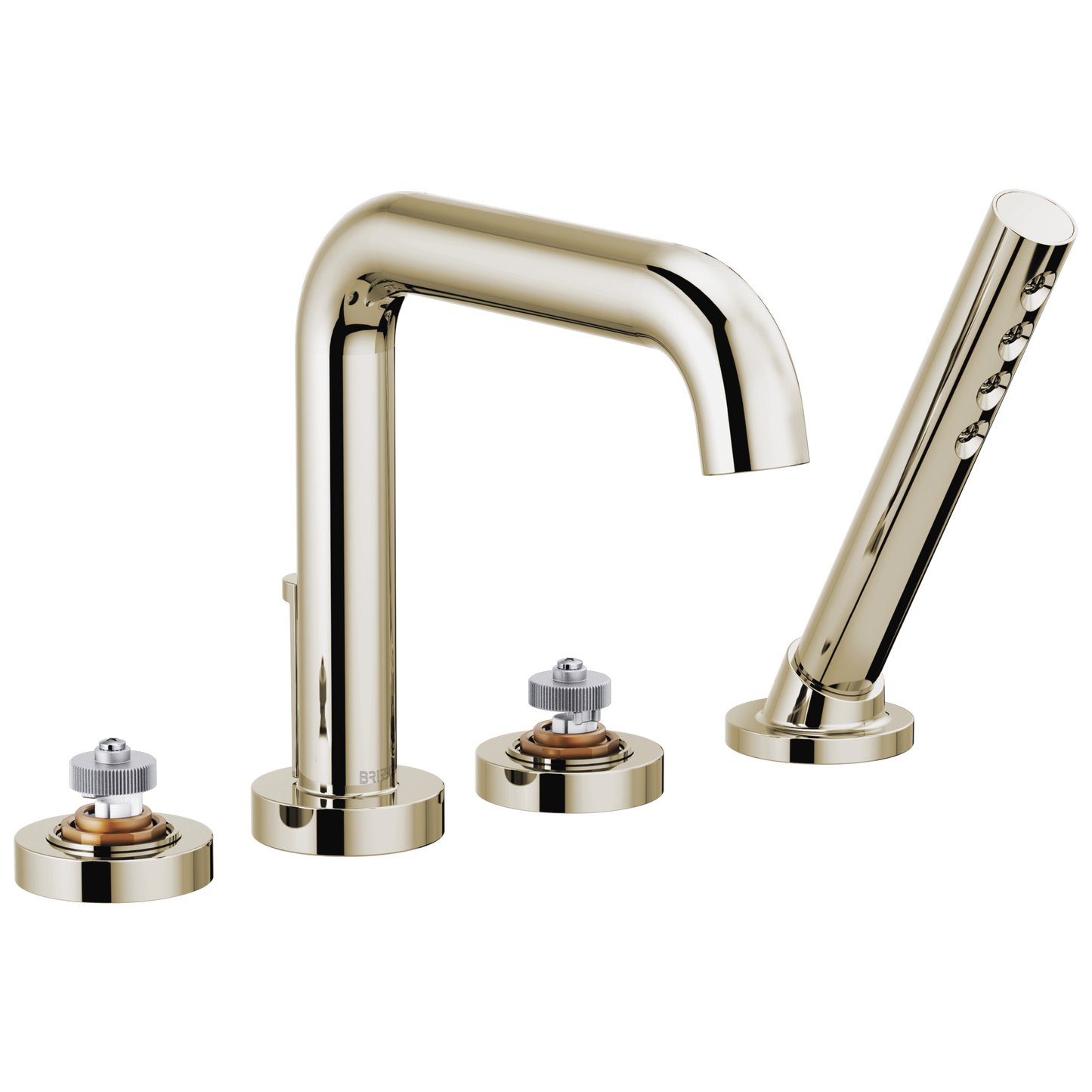 Litze Roman Tub with Handshower - Less Handles - Brilliance® Polished Nickel