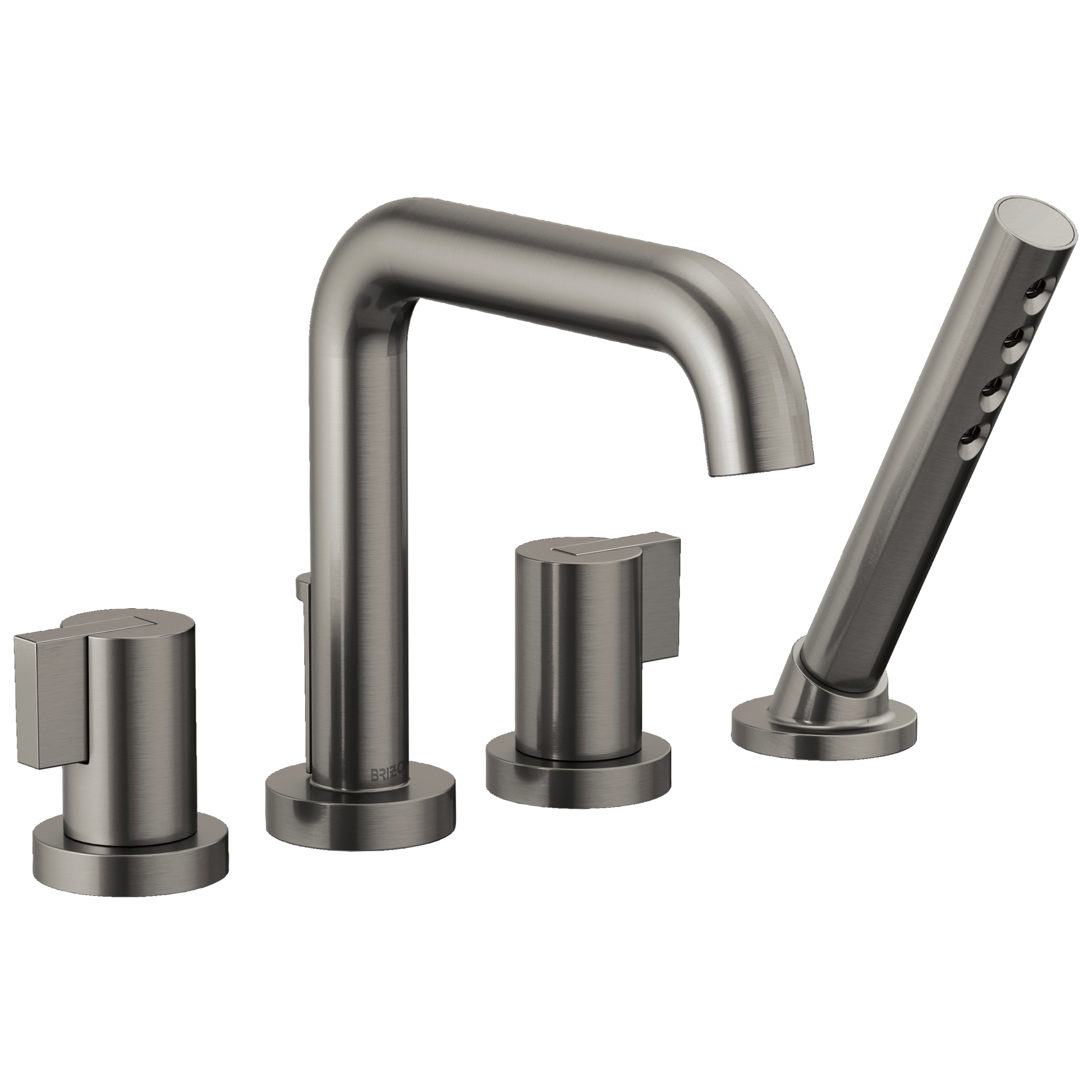Brizo Litze Roman Tub with Handshower - Less Handles - Complete Kit - Brilliance® Luxe Steel®