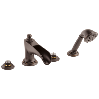 Rook Roman Tub Trim with Hand Shower - Less Handles - Venetian Bronze®
