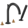 Brizo Roman Tub Faucet With Handshower Less Handles
