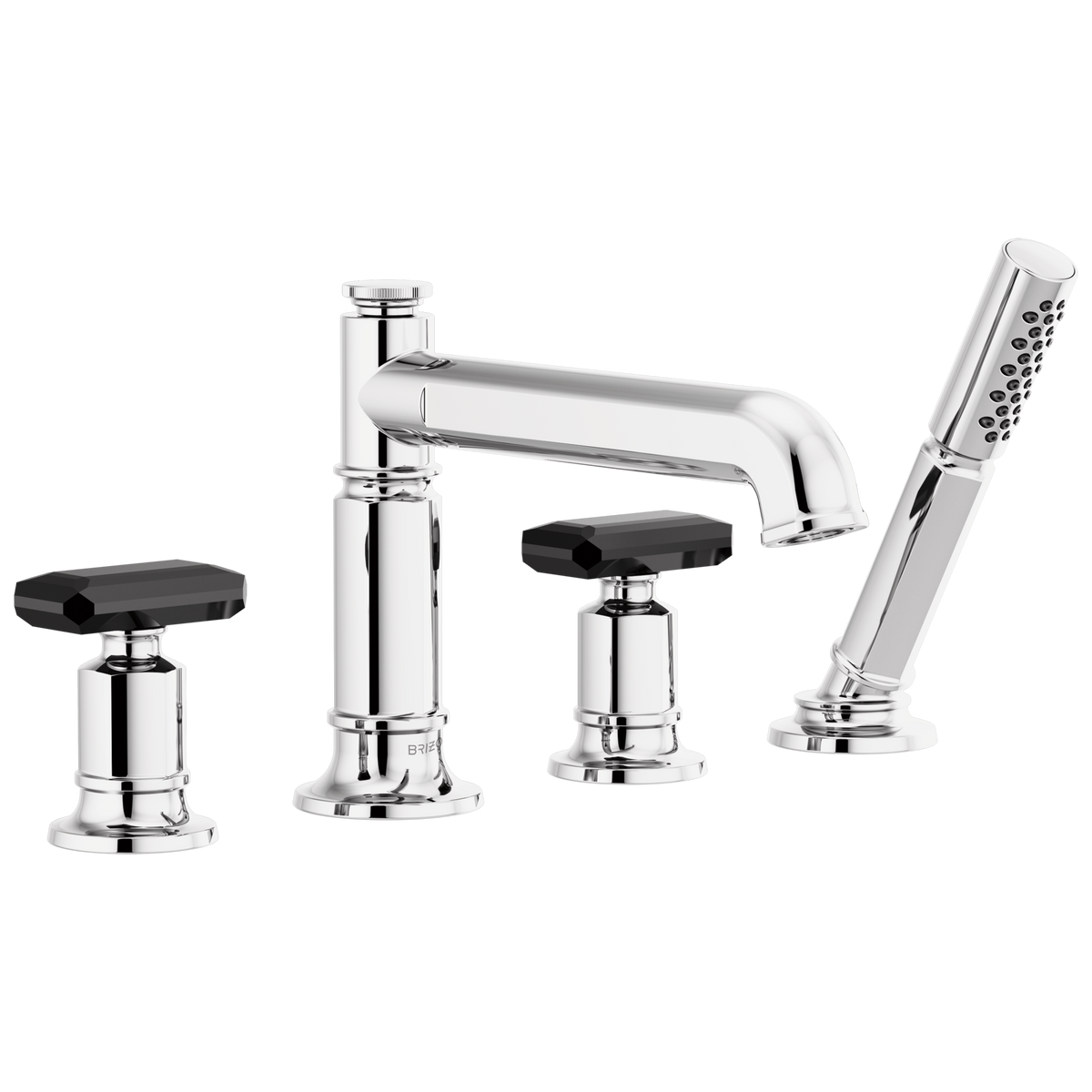 Brizo Invari Roman Tub Faucet With Handshower - Less Handles - Complete Kit - Polished Chrome