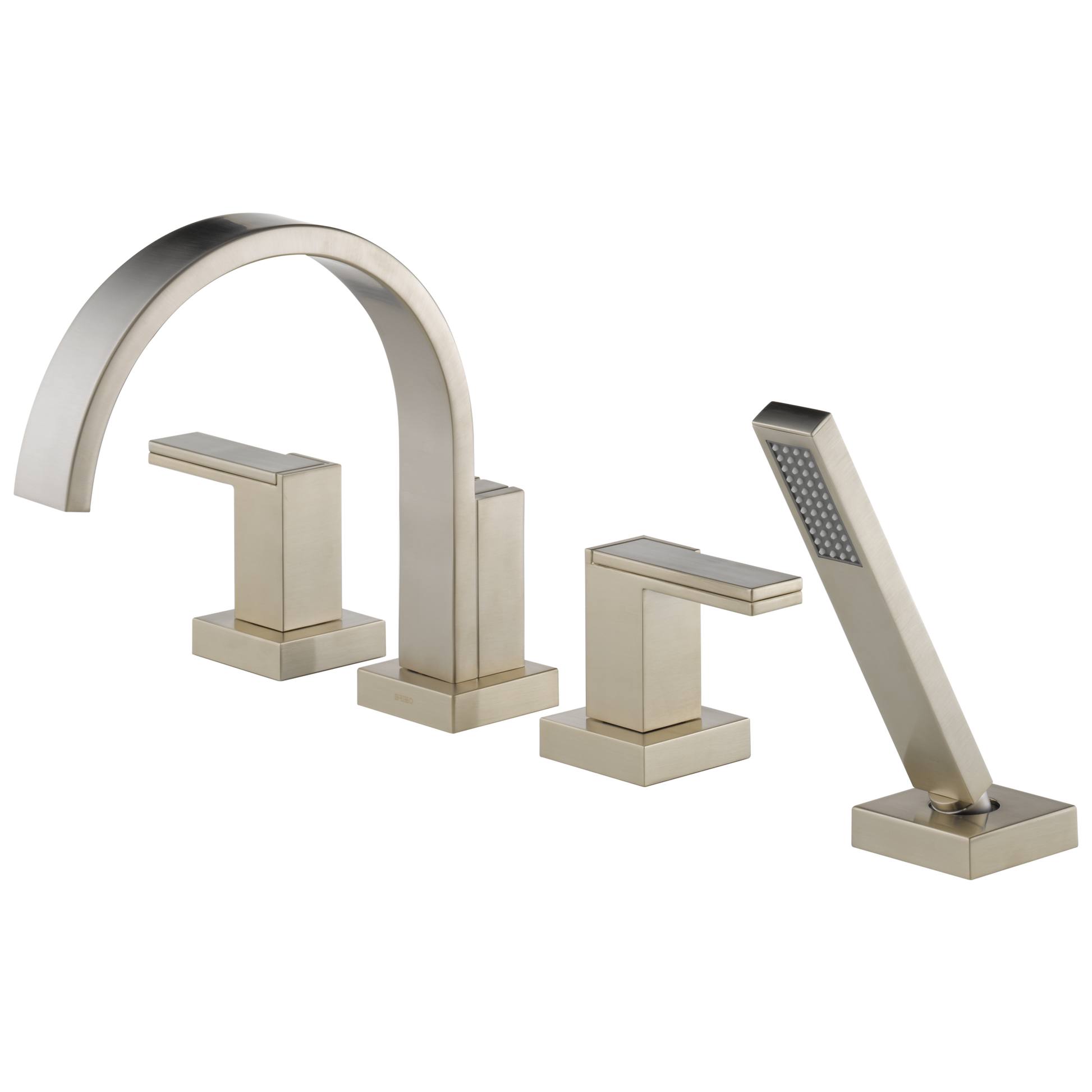 Brizo Siderna Roman Tub Faucet with Hand Shower - Less Handles - Complete Kit - Brilliance® Brushed Nickel