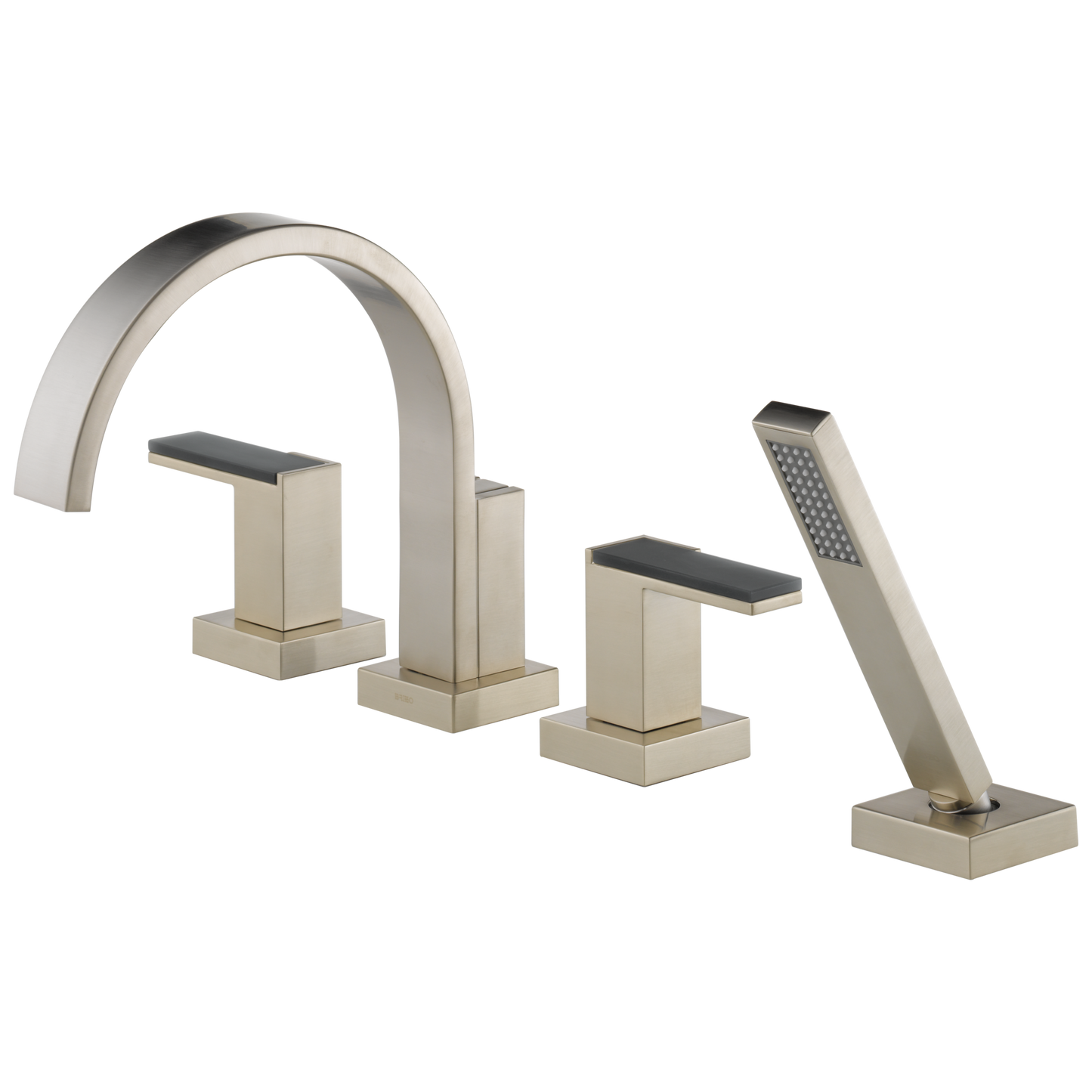 Brizo Siderna Roman Tub Faucet with Hand Shower - Less Handles - Complete Kit - Brilliance® Brushed Nickel