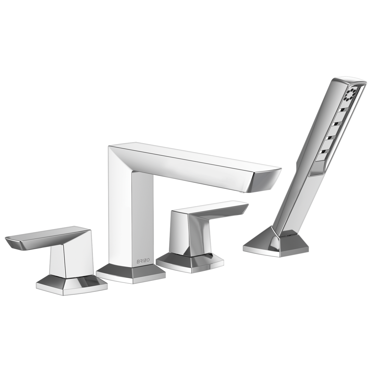 Vettis Roman Tub Faucet With Handshower - Polished Chrome