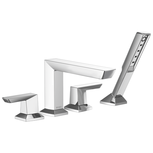 Vettis Roman Tub Faucet With Handshower - Polished Chrome