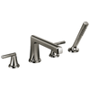 Brizo Levoir Roman Tub Faucet With Handshower - Less Handles - Complete Kit - Brilliance® Black Onyx