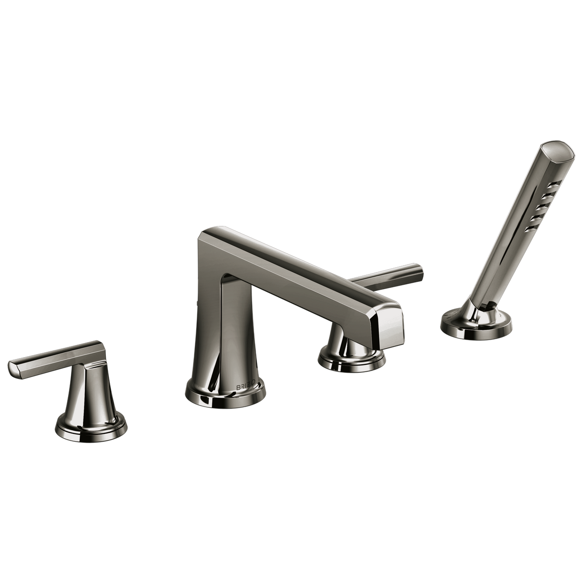 Brizo Levoir Roman Tub Faucet With Handshower - Less Handles - Complete Kit - Brilliance® Black Onyx