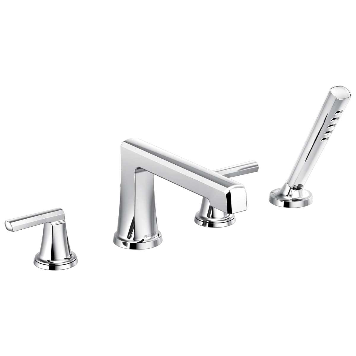 Brizo Levoir Roman Tub Faucet With Handshower - Less Handles - Complete Kit - Polished Chrome