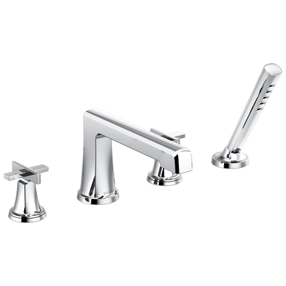 Brizo Levoir Roman Tub Faucet With Handshower - Less Handles - Complete Kit - Polished Chrome